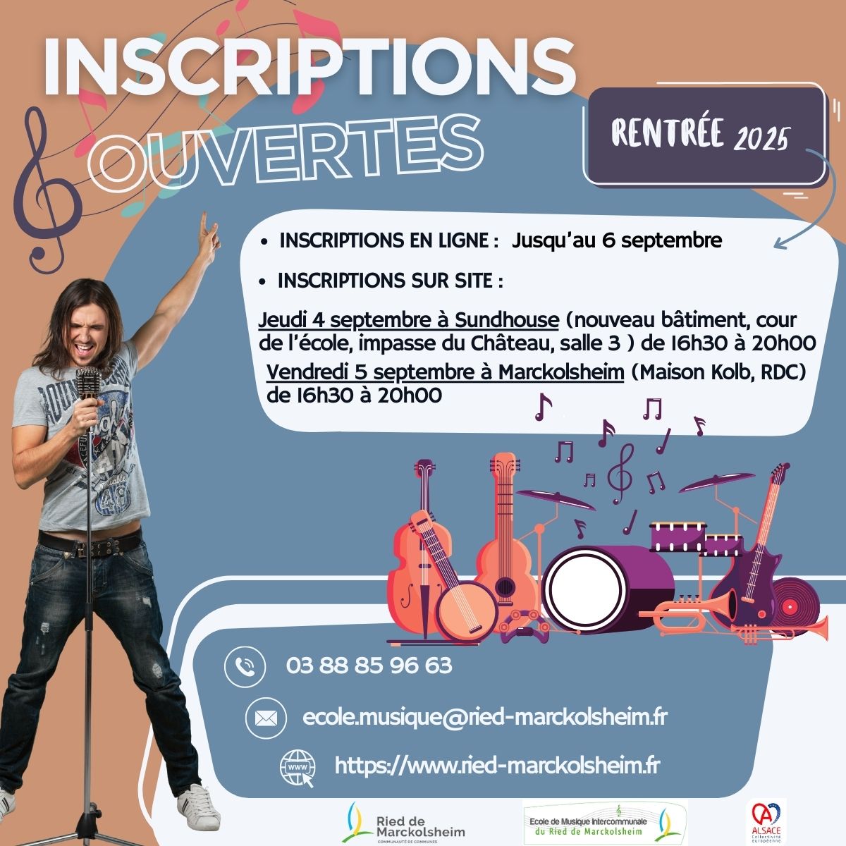 Publi Inscription Ecole de musique Rentree 2025 2