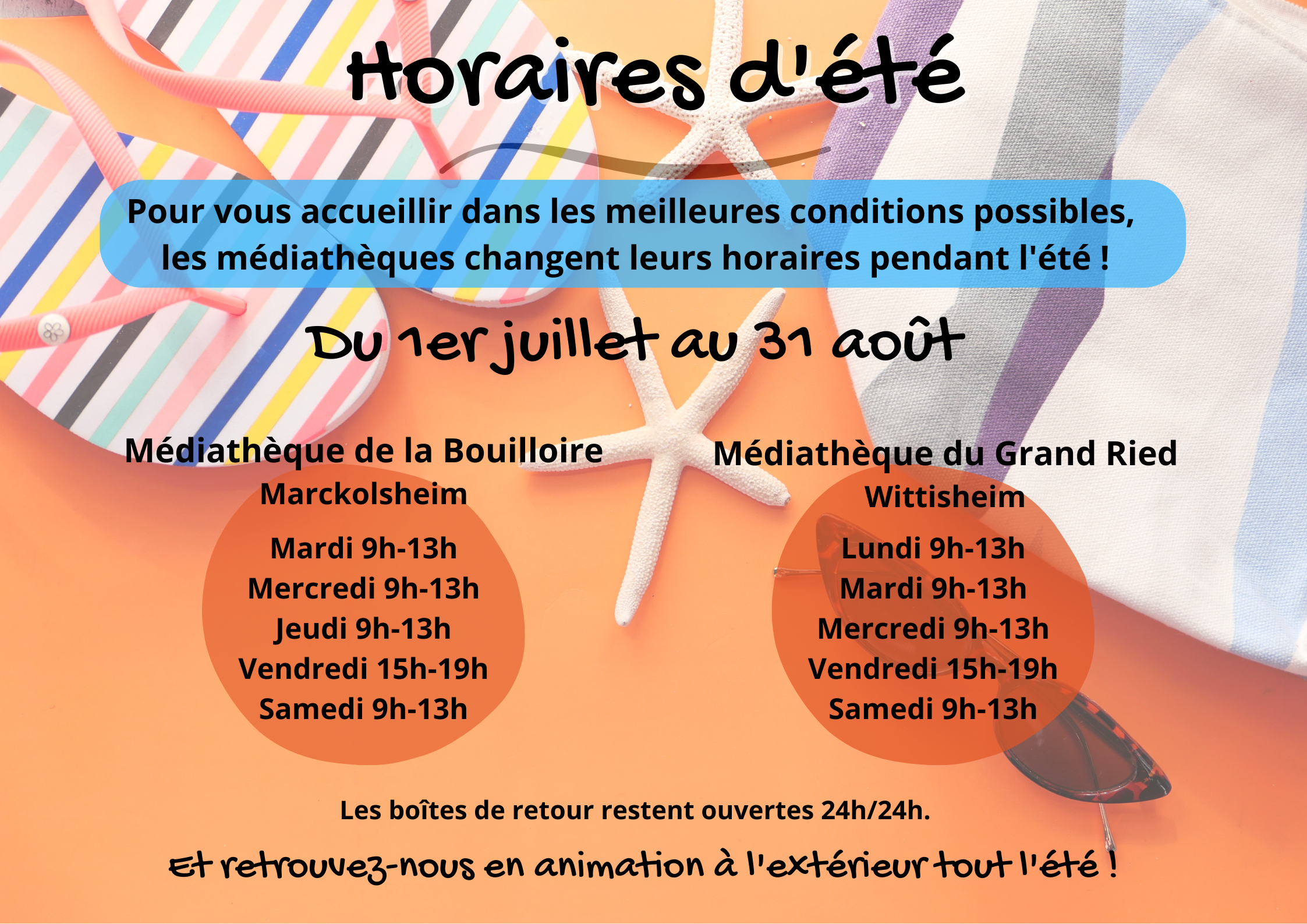 Horaires dété 20251