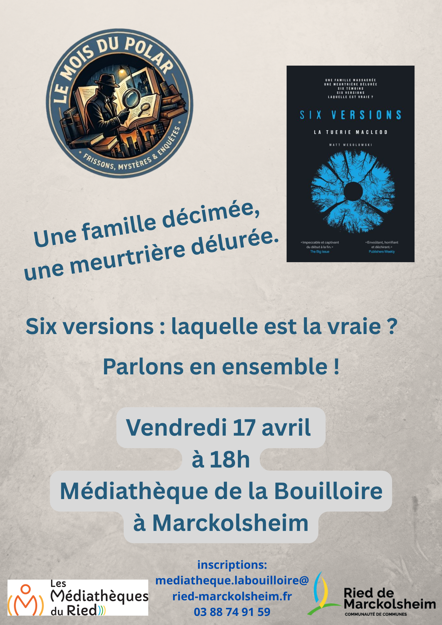 mois du polar 6 versions