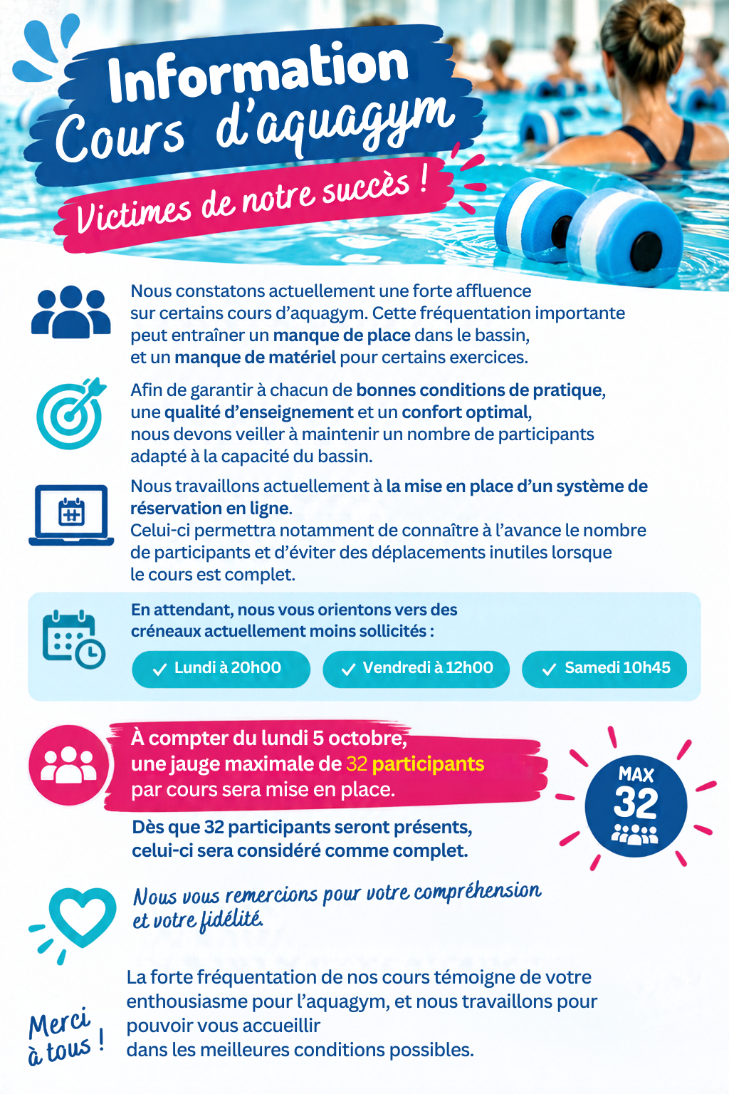 Aquagym Info affluence