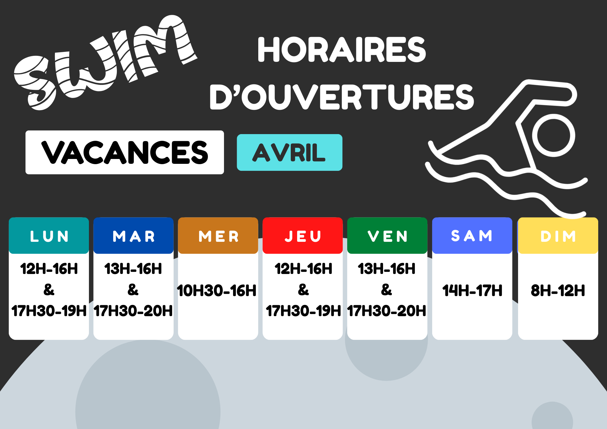 horaires d ouvertures AVRIL