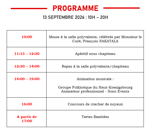 Quetsche programme